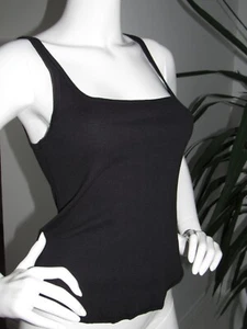 NWT FREE PEOPLE MOVEMENT BLACK RIBBED SQUARE NECK TANK TOP MEDIUM - Picture 1 of 17
