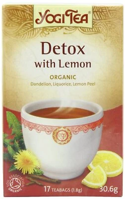 YOGI TEAS - AYURVEDIC Yogi Tee Bio Aryuvedische Entgiftung mit Zitrone 17 Teebeutel 1,8 Gramm