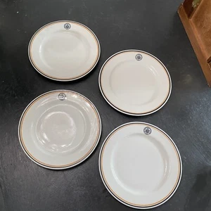 SYRACUSE CHINA BREAD PLATES (4) THE GREAT SEAL OF THE STATE OF NEW YORK O.P.C.O - Bild 1 von 7