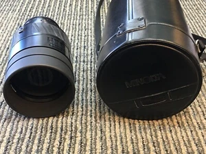 MINOLTA MAXXUM AF 500MM 1:8 Reflex Mirror Camera Lens Japan W/ Case - Picture 1 of 8