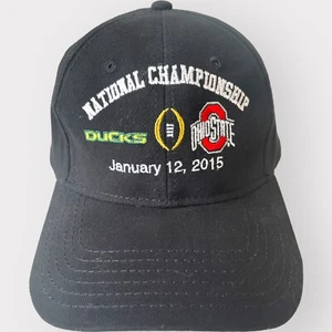 Sombrero Ducks vs Ohio State National Championship NCAA Negro Gancho y Lazo Ajustables - Imagen 1 de 7