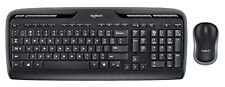 Logitech MK320 Wireless Keyboard And Mouse Combo Black Bundle Very Good
