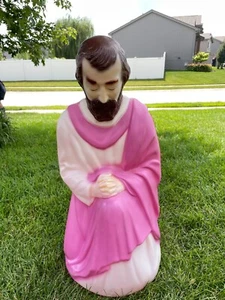 Joseph Nativity 27" Blow Mold Christmas Decor WITH LIGHT PLUG - Picture 1 of 13