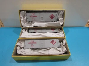 HO Scale Accurail 1522 (3) 40' AAR Steel Box Car Erie-Lackawanna Lot#1232 - Picture 1 of 4