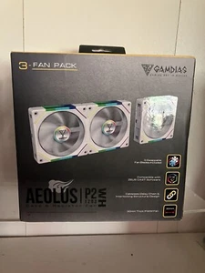 Ventilateur boîtier gaming GAMDIAS Aeolus P2-1203U WH - Photo 1/3