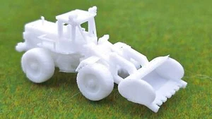 Pala gommata 1:87 non dipinta scala H0 veicolo da cantiere escavatore modellino auto diorama - Foto 1 di 9