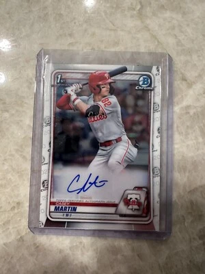 2020 Bowman Draft Casey Martin Chrome Pick Auto Phillies #CDA-CM Card - Image 1 of 4