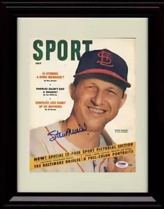 Unframed Stan Musial - 1954 Sport Cover - St Louis Cardinals Autograph Replica - Picture 1 of 2