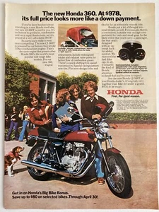 1976 Honda CJ-360T Motorcycle Print Ad - Picture 1 of 2