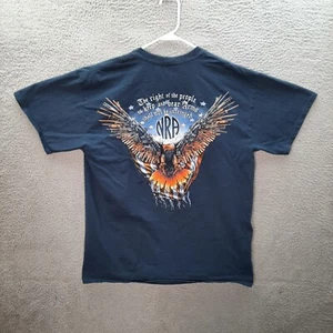 NRA Shirt Adult Large Blue National Rifle Association Patriotic USA Firearms - Picture 1 of 10