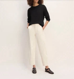 Everlane Damen The Cashmere Classic Crew Pullover Größe XS Schwarz Langarm Neu ohne Etikett - Bild 1 von 8