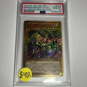 Drago Alato di Ra MB01-JPS03 Giapponese Millenium Pharoh Oro Raro PSA 10!! - Foto 1 di 2