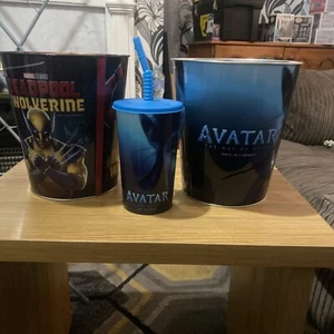 Deadpool And Wolverine And Avatar Cinema Popcorn Tin Bucket LIMITED EDITION - Picture 1 of 11