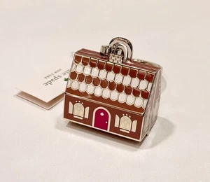 NWT Kate Spade Gingerbread House Keychain Bag Charm Fob K9270 Novelty Gift - Picture 1 of 7