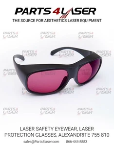 LUMENIS LIGHTSHEER ,GOGGLES LASER GLASSES, ALEXANDRITE & DIODE 755 - 810 nm - Picture 1 of 3