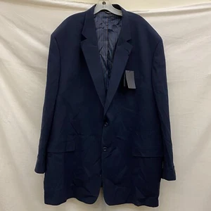 NWT GS Mens 56 Long Big & Tall Solid Navy Blazer Sport Coat Suit Jacket - Picture 1 of 11