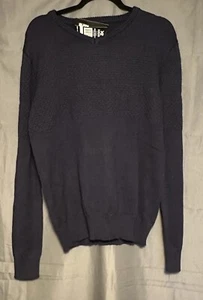 X RAY Jeans Men's Classic Pullover V-Neck Sweater Navy Large NWT - Picture 1 of 19