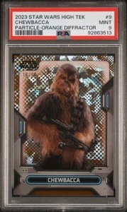 2023 Topps Star Wars High Tek Pattern 3 Orange Diffractor /25 Chewbacca #9 - Picture 1 of 2