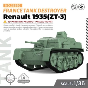 SSMODEL SS35660 1/35 Kit Modelo Militar Francia Renault 1935 (ZT-3) Tanque Destructor - Imagen 1 de 10