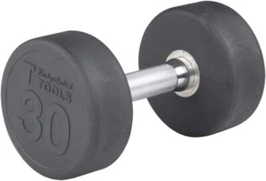 Body-Solid Premium Rubber-Coated Cast Iron Dumbbells with Solid Steel Handles - Picture 1 of 20