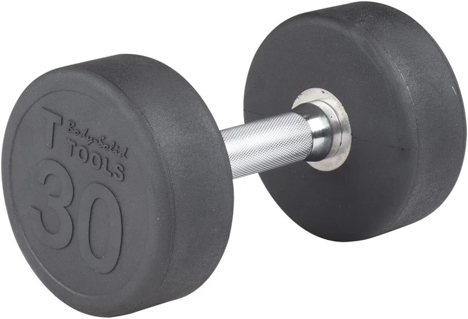 Body-Solid Premium Rubber-Coated Cast Iron Dumbbells with Solid Steel Handles - Image 1 of 1