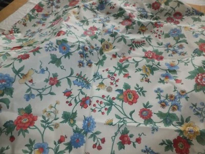 Joan Kessler for Concord Fabrics Floral Chintz Cotton 3 yds + 11" by 44"W USA - Image 1 of 4