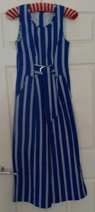 Apricot Size 8 Cool Sleeveless Striped Summer Playsuit - Picture 1 of 4