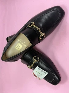 250$-NEW-Bruno Magli-Simona-Women Black leather-Flat Shoes. Sz-8M.Eur-38.5M.Ital - Picture 1 of 16