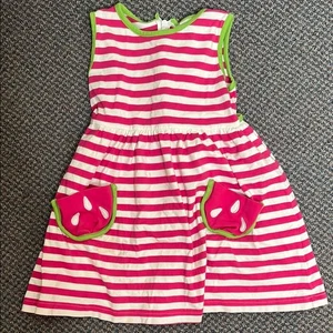 Robe pastèque rayée Florence Eiseman taille 4 - Photo 1/5