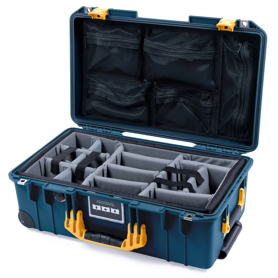 Pelican x ColorCase 1535 Air - Pacífico Profundo com travas amarelas - Imagem 1 de 1