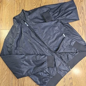 Trader Bay Mens Jacket Black Vintage Size 2XL Full Zip Light Weight Zip Pockets - Picture 1 of 19