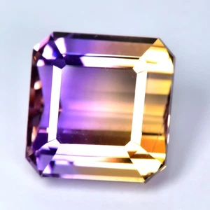 8.92Ct Octagan Cut, Best Lustrous Natural Bi-Color Ametrine Gems - Picture 1 of 1