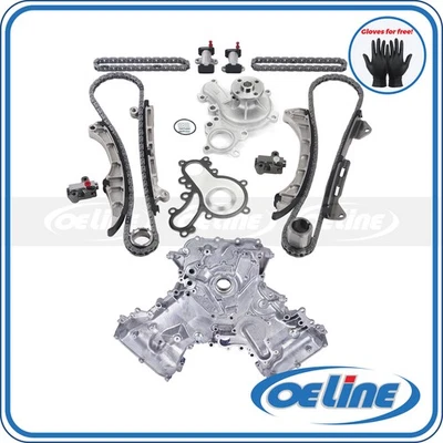 Timing Chain Kit Oil Water Pump for 07-20 Lexus Toyota Tundra Sequoia 5.7L 3URFE - Image 1 of 4
