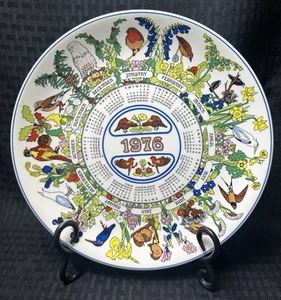 Wedgwood Kalenderteller - 1976 - Robin - Etruria & Barlaston - Bild 1 von 4
