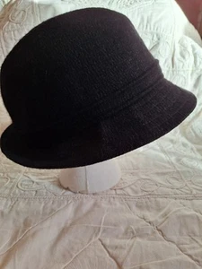 Vintage Fedora Hat Black Wool Unisex Adult Made in Great Britain Size Large - Picture 1 of 9