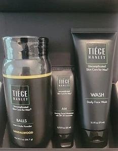 Mens Tiege Hanley Level 1 Skin Care Routine Wash/AM & Balls Anti-Chafe Powder - Picture 1 of 1