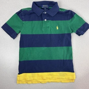 Polo Ralph Lauren Boy's Polo Shirt Size Small (8) Multicolor Stripes *Stain - Picture 1 of 11
