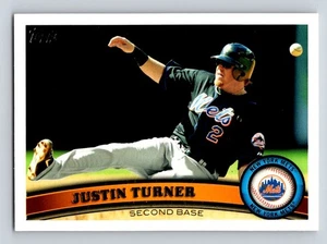 2011 Topps Update #US251 Justin Turner New York Mets - Picture 1 of 2