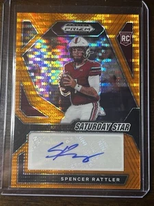 2024 Prizm Draft Picks - Saturday Star Signatures Spencer Rattler /49 #SSS-SRR - Picture 1 of 2