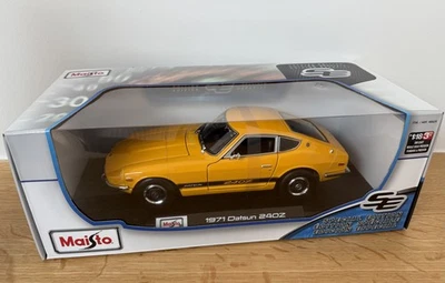 Maisto 1:18 Die-Cast Special Edition Orange / Yellow 1971 Datsun 240Z - New - Image 1 of 4