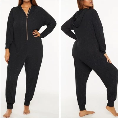 Mono con Capucha Savage x Fenty l Nuevo con Etiquetas Sleep & Shine en Negro 1X Foto 1 de 4