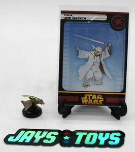 WOTC Star Wars Miniatura Yoda, Maestro Jedi 24/60 con Tarjeta - Imagen 1 de 5