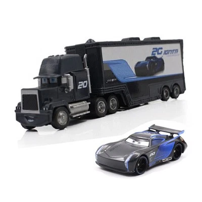 Set of 2 Disney Pixar Cars NO.20 Jackson Storm Truck & Mini Car Toys 1:55 Car - Image 1 of 4