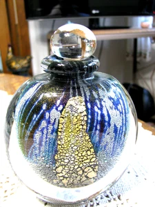 Vintage Eickholt Kunstglas Dichoric Parfum Flakon -1987 - Bild 1 von 8