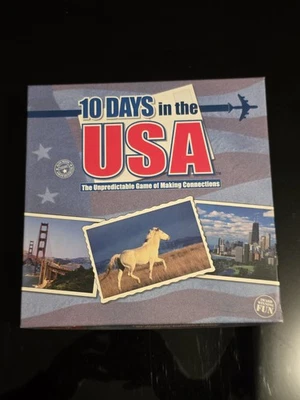 Juego de mesa completo vintage 10 días en Estados Unidos “fuera de la caja” Foto 1 de 2