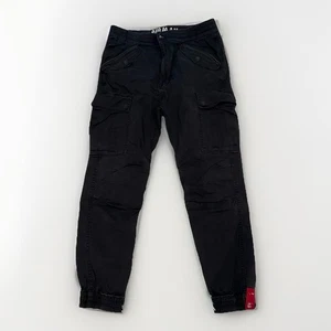 Pantalones cargo Alpha Industries negros talla 32 cintura - Imagen 1 de 6
