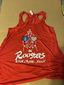 Roosters Women’s Red Tank Top Size XL T14 - Picture 1 of 3