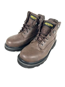 Brazos Men’s Brown Work Boots FWBWWR7022 Oil And Slip Resistant Size 6 - Picture 1 of 7
