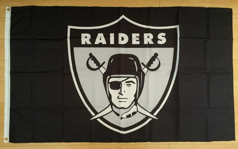 Las Vegas Raiders 3x5 ft Flag Banner NFL Retro Vintage Throwback Oakland Cover