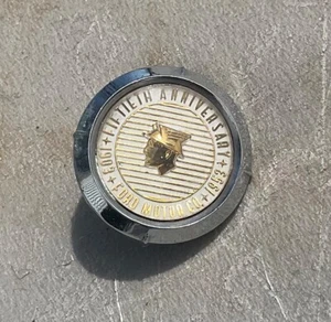 1953 Mercury Dash Panel Emblem: Ford Motor Company 50th Anniversary Medal=OEM - Picture 1 of 6